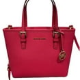 thumbnail image 2 of Michael Kors Women's Leather Travel Tote Bag, Pink, 2 of 10