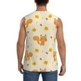 thumbnail image 4 of Fotbe Men's Squirrel And Leaves Print Men's Sleeveless Muscle Tank Tops Casual T-Shirts for Gym Workout Beach-Medium, 4 of 8