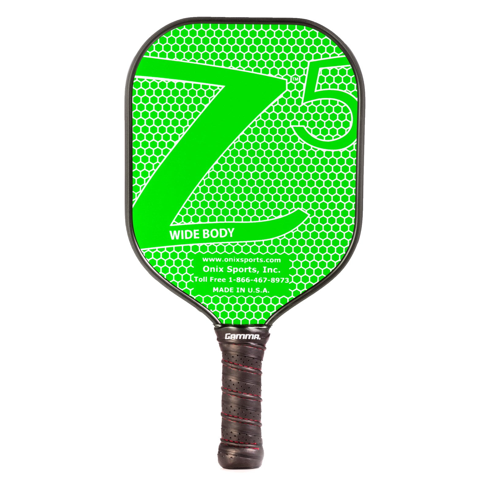 onix composite z5 pickleball paddle, green