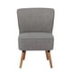 thumbnail image 2 of Sillón Individual Relan Olena Acolchado Tapizado Color Gris, 2 of 9