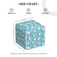 thumbnail image 4 of Fuzoiu Cartoon Teeth Print Tissue Box Cover Holder, Square Leather Tissue Box,PU Leather Decorative Organizer for Tabletop, Bathroom, Car, Office, 4 of 7