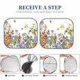 thumbnail image 3 of Yiaed Herbs and Wildflowers Print Car Front Windshield Sun Shade,Foldable Anti-UV Car Sunshade for Front Window for Most Vehicles-Small, 3 of 5