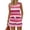 Pink02, variant on Stralyhd 2 Piece Sets for Women Summer Matching Tank Top Lounge Set Sleeveless Casual Outfit Striped Sets Travel Vacation Shorts Outfits White S