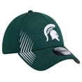 thumbnail image 3 of Men's New Era Green Michigan State Spartans Active Slash Sides 39THIRTY Flex Hat, 3 of 5