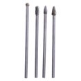 thumbnail image 3 of Burr Set, Long  File Wear Resistant Versatile Grinding Bits With 1/4in Shank For Woodworking For Polishing For Engraving, 3 of 8