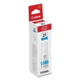 thumbnail image 2 of Botella de tinta Canon GI-21 Cyan para impresoras MegaTank, 2 of 3