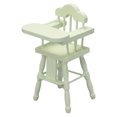 thumbnail image 1 of Muebles de casa de muñecas blancos a escala 1:12, modelo de accesorios para fotos, decoración, manualidades, adornos, decoración de escenarios Silla del comedor, 1 of 9
