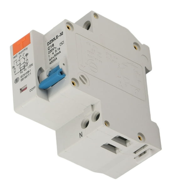 Circuit Breaker, Circuit Leakage Breaker Fault Tripping Indication 1P 16A 220V For Power Distribution Protection