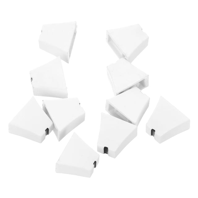OUNONA 10Pcs Fader Caps for Sound Console Parts in White Plastic Material
