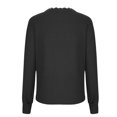 thumbnail image 5 of SEAOPEN Womens Long Sleeve V Neck Lace Panel Pointelle Knit Sweater Pullovers Outerwear Black,XXXXXL, 5 of 6