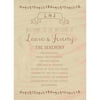Rustic Romance Deluxe Program Card