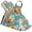 Clownfish and Coral, variant on 5 Pcs Kitchen Set Heat Resistant Oven Mitts and Non-Slip Pot Holders with Adjustable Cooking Apron Hello Monkey Face