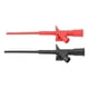 thumbnail image 2 of 2pcs pinza de gancho de prueba profesional sonda de prueba flexible de alto voltaje negro + rojo, 2 of 13