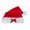 Red, variant on Christmas Decoration Plush Santa Hat Party Dress Up New Year Stage Props Bobble Cap Christmas Friend Gathering Headwear