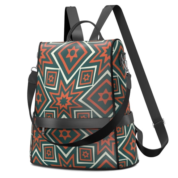 Waterproof Women's Nylon Backpack Purse - Lightweight Boho Casual Shoulder Bag Anti-Theft Daypack, Convertible Fashion Crossbody Bag for Daily Use, Travel, Work & School,