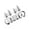 Silver, variant on 3Pieces Hip Hop Teeth Grillzs Set Street Styles Glossy Teeth Grillzs Set Upper and Lower Fit Hip Hop Fashion Brace
