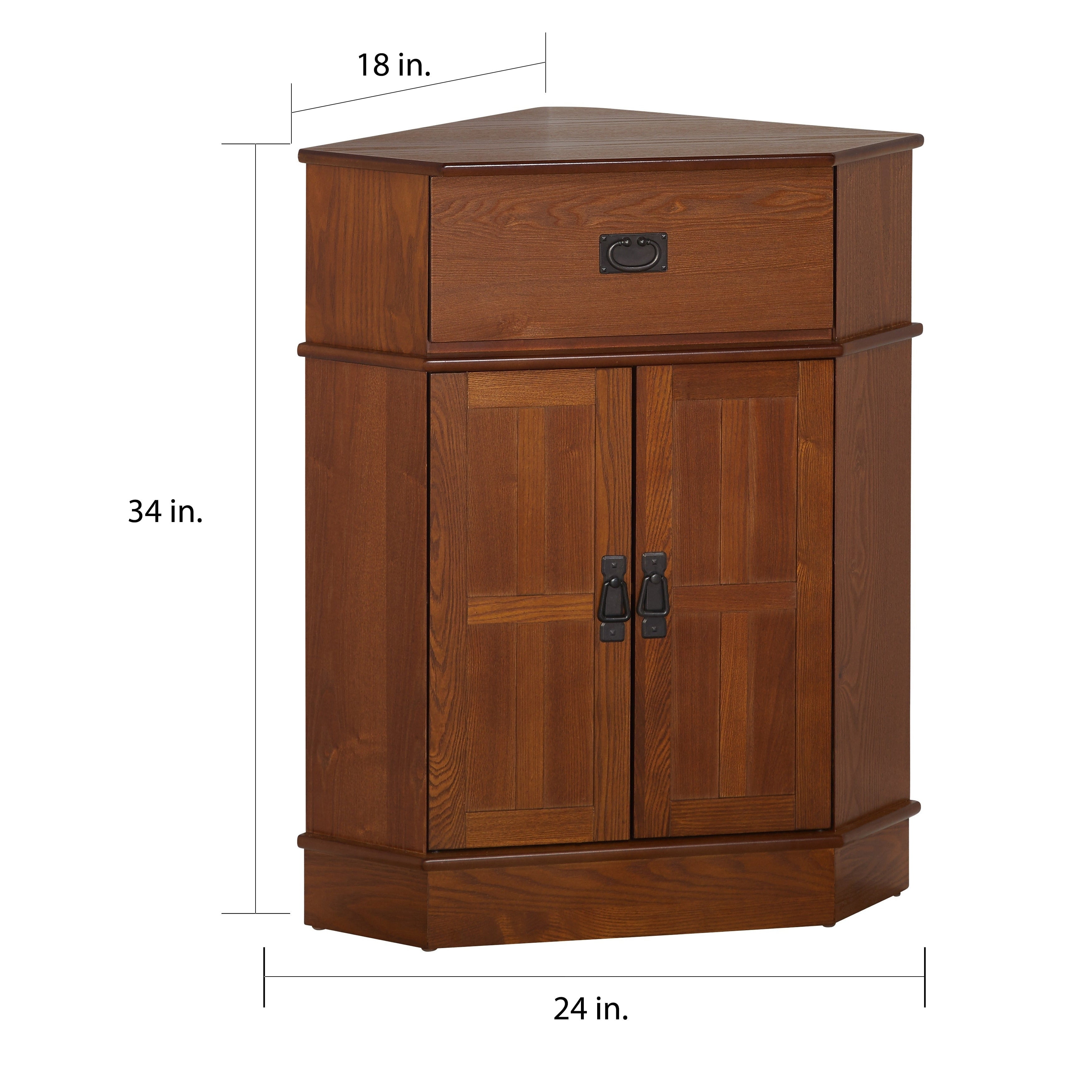 Free Shipping Simple Living Mission Wood Corner Cabinet Walmart Walmart