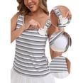 thumbnail image 3 of DARING DIVA Women's Breastfeeding Maternity Tank Top Padded Undershirt L Black, 3 of 6