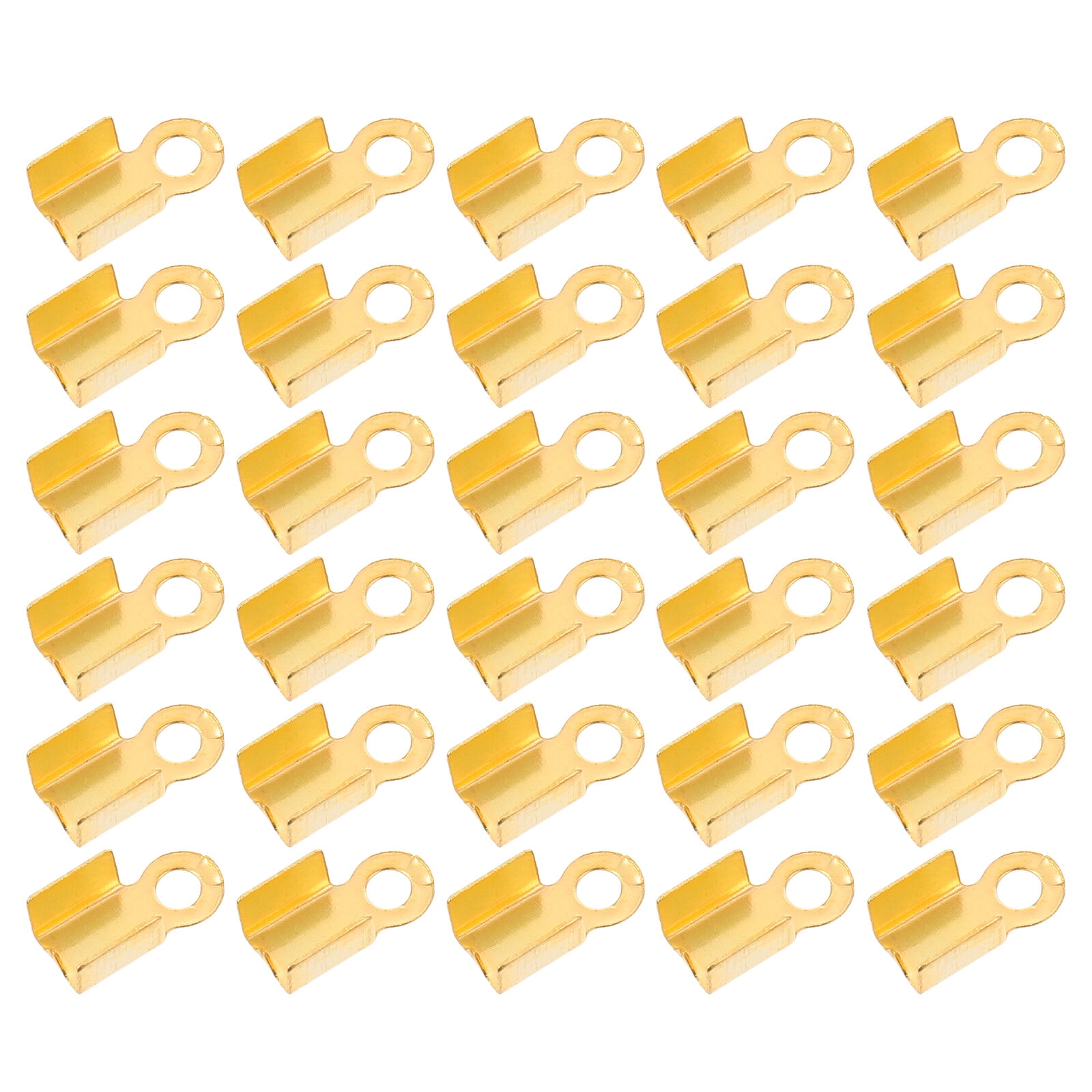 Etereauty Ends Cord Clamps Ribbon Clamp End Findings Jewelry Clamps Kit Ends Fastener Crimp