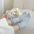 thumbnail image 4 of Dalrosia Womens Fuzzy Socks Fluffy Warm Slipper Winter Comfy Thermal Cozy Plush Sleep Home Cabin Socks, 4 of 5