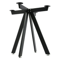 Miumaeov 28'' Modern Iron Table Base Furniture Legs Floor Standing Table Legs Sesk Legs Black