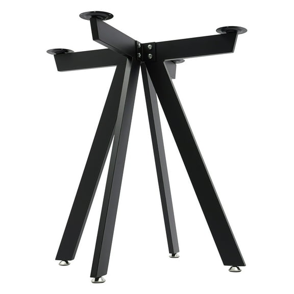 Miumaeov 28'' Modern Iron Table Base Furniture Legs Floor Standing Table Legs Sesk Legs Black
