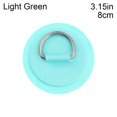 thumbnail image 1 of 8 Pcs, Anneau en D en Acier Inoxydable de 8cm avec Colle pour Bateau Gonflable en PVC, Radeau, Canot, Kayak, Planche de Surf, Attache SUP, 1 of 2