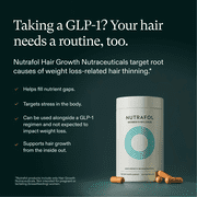 Nutrafol Women's Balance Hair Growth Supplements, Ages 45 and Up, Clinically Proven for Visibly Thicker Hair and Scalp Coverage, Dermatologist Recommended - 1 Month Supply