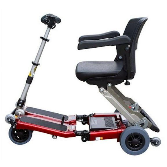 Luggie ELITE Folding Mobility Scoote, Burgundy