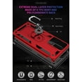 thumbnail image 3 of Phone Case for Note 20 Ultra Case Galaxy Note 20 Ultra Case Samsung Note 20 Ultra Case, Military Grade Case with Ring Car Mount Kickstand for Samsung Galaxy Note 20 Ultra 5G - Red, 3 of 12