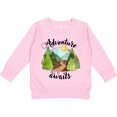 thumbnail image 2 of Inktastic Adventure Awaits Woodland Trail Toddler Sweatshirt, 2 of 4