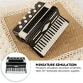 thumbnail image 3 of SHINYPASING 1Set Accordion Model Black Mini Musical Instrument Plastic DIY Supplies for Mini Item Collectors, 3 of 8