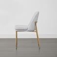 thumbnail image 3 of CHITA Modern Dining Chairs Set of 3 Metal Legs Dining Chair, Fabric in Cloud(Multi-colored), 3 of 8