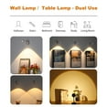 thumbnail image 3 of Picture Lights Battery Operated, GuardWee LED Motion Sensor Picture Light for Paintings, Wireless Wall Sconce Lighting Dimmable 360°Rotation Rechargeable, Stick on the Wall / Display Accent (White), 3 of 7