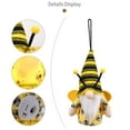 thumbnail image 4 of RUIG Bumble Bee Gnome Plush -‌Glowing Gnome Decor, Handmade Swedish Tomte Elf World Bee Day Decor Holiday Present Gift, Hanging Plush Gnomes for Spring Kitchen, Garden, or Party Lights, 4 of 9