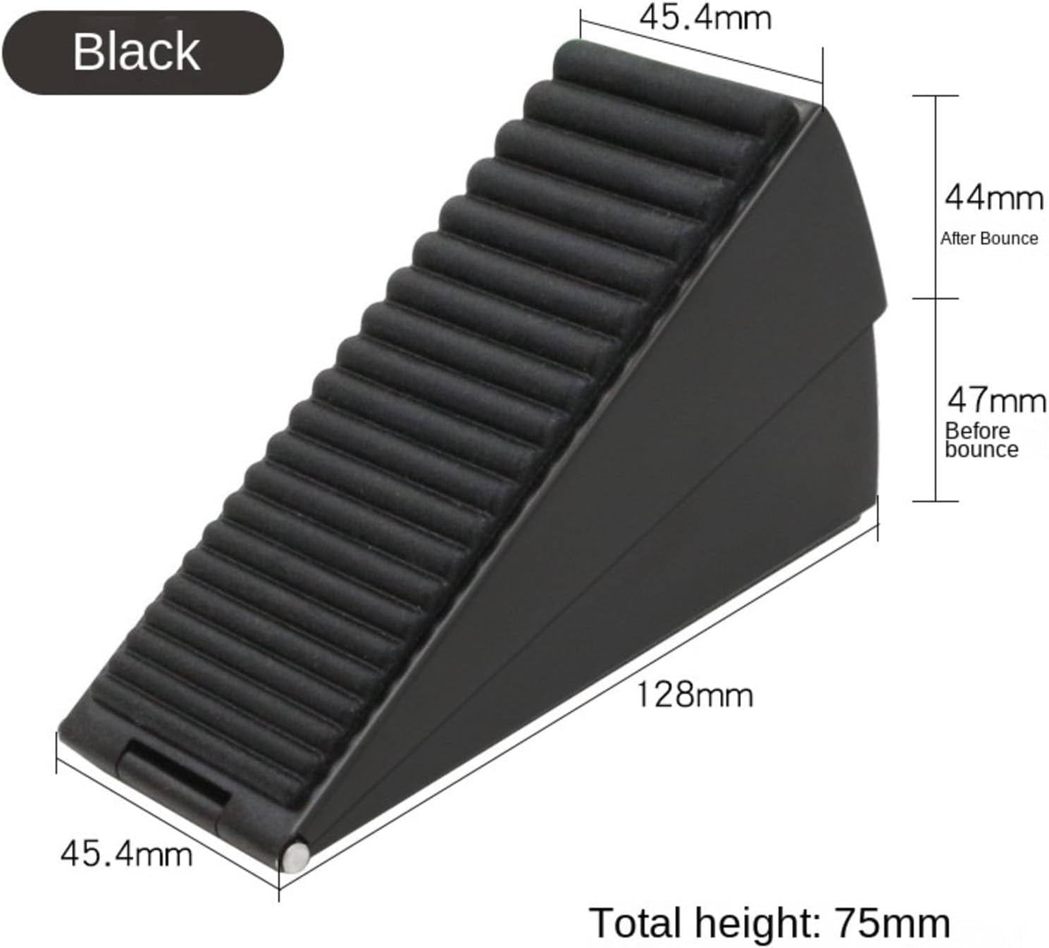 QINERL Strongest Large Door Stopper, Heavy Duty Door Stop Wedge Tall Door Stoppers for Bottom of Door, High Adjustable Spring Loaded Stainless Steel+Rubber Door Stop Suits Any Heavy Door