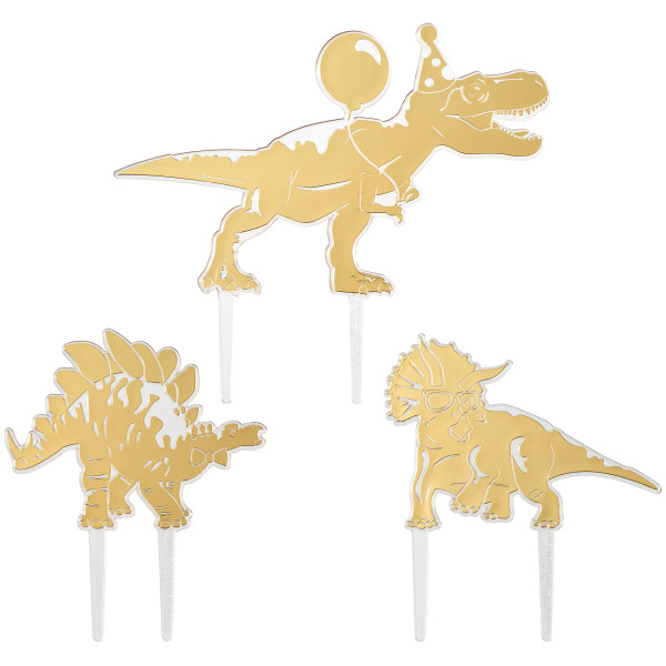 DecoPac Party Dinosaurs Cake Toppers - 3 Piece