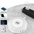 thumbnail image 3 of Portable CD Player, BT Home CD Music Player, Anti Skip Rechargeable CD Player with Speaker and Built in Microphone, Support Recording to USB, for Car Home Travel, 3 of 7