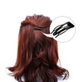 thumbnail image 3 of 24 Piezas Pinzas para el Cabello de Doble Agarre Pinzas para el Cabello de Metal Pasadores para el Cabello para Mujer para Hacer Cabello, Suministros de Salón (Negro), 3 of 5