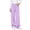 Purple kids pants, variant on LangJing Girls Polka Dot Printed Fleece Sweatpants Youth Kids Elastic Waist Casual Drawstring Wide Leg Pants, 5-15Years