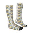 thumbnail image 3 of Picia Women Crew Soft Moisture-wicking Socks Sea Turtle Pattern Design Cotton Socks, One Size fit All, 3 of 9
