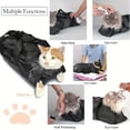 thumbnail image 3 of Cat Nail Clipping Cleaning Grooming Restraint Bag,No Scratching Biting for Bathing Nail Trimming Injecting Examining(Black,18*9.45 inch.), 3 of 7