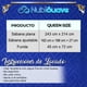 thumbnail image 5 of Sabanas Queen Size Microfibra Amplias Con Relieve Diseño Elegante Nubisuave  Liso Textura Suave, 5 of 6