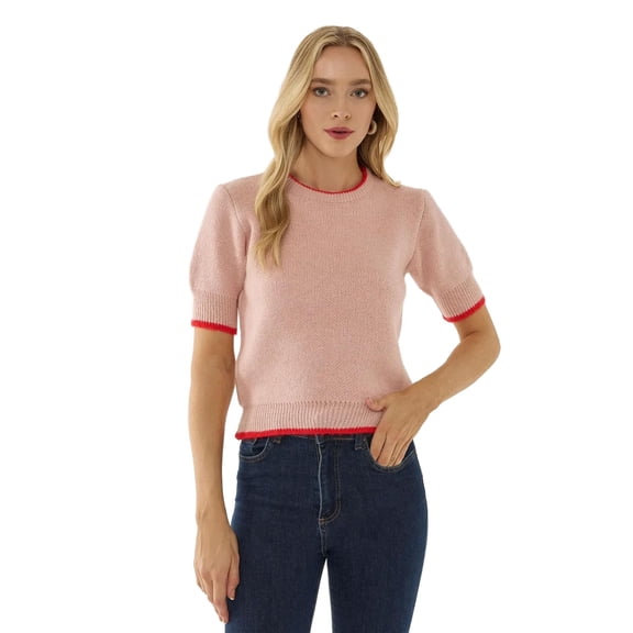 Contrast Knitted Sweater