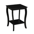 thumbnail image 2 of Convenience Concepts Table d'Appoint Carrée American Heritage en Finition Bois Noir, 2 of 5