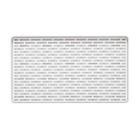 

Multifunctional Double-layer Draining Plastic Shelf Creative Kitchen Storage Tray Home Fruit Plate Rack(Hoary)