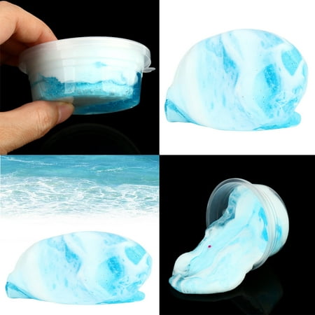 Smart Novelty Beautiful Mixing Waves Clay Slime Putty Scented Stress Kids Clay