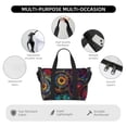 thumbnail image 5 of Zufioo Mandala Colorful Pattern Hand-held Travel Bag, Waterproof Adjustable Shoulder Strap Crossbody Duffel Bag, Suitable for Work, Short trips, Sports, 5 of 8
