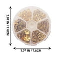 thumbnail image 3 of Shisuyan 1 Box Flower Bead Caps Toppers Bead Caps for Jewelry Making Golden DIY Projects, 3 of 8