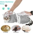thumbnail image 3 of Cat Bathing Bag Adjustable Cat Grooming Net Bag Anti-bite & Anti-Scratch Cat Bath Washing Restraint Bag, Breathable Mesh Cat Grooming Bag for Shower, Nail Trimming, Injection, 3 of 9